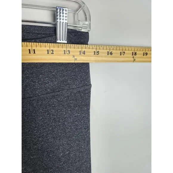 Prana pull on flare athleisure stretch pants sz M heathered gray gorpcore - Picture 6 of 10